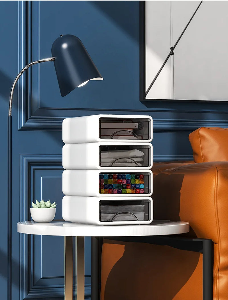 Storage Drawers Desk Organizer Box